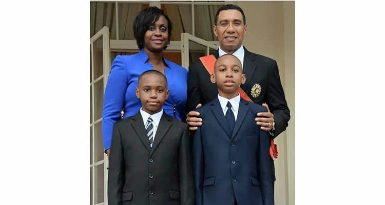 Prime-Minister-Andrew-Holness-and-family